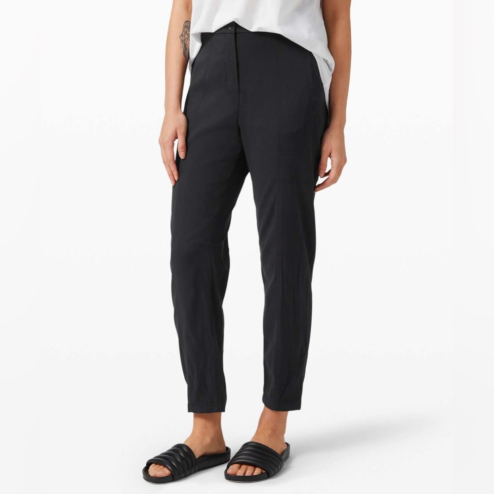 Lululemon, Black, Size 4, Essential High-rise Trouser, Fabric: Warp Streme 25”